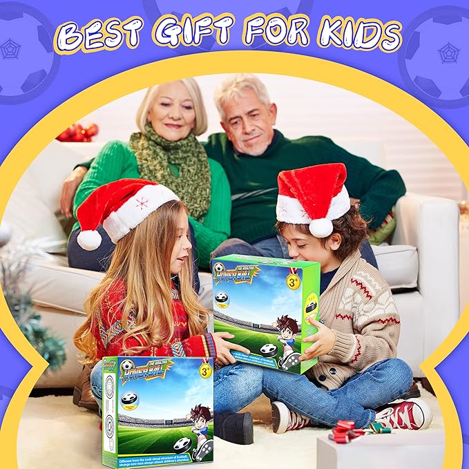 Interactive Cat and Dog Soccer Ball toy – Rechargeable Hover Soccer Ball with LED Lights & Motion Sensor