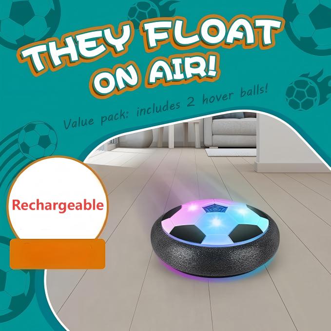 Interactive Cat and Dog Soccer Ball toy – Rechargeable Hover Soccer Ball with LED Lights & Motion Sensor