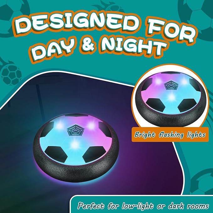 Interactive Cat and Dog Soccer Ball toy – Rechargeable Hover Soccer Ball with LED Lights & Motion Sensor