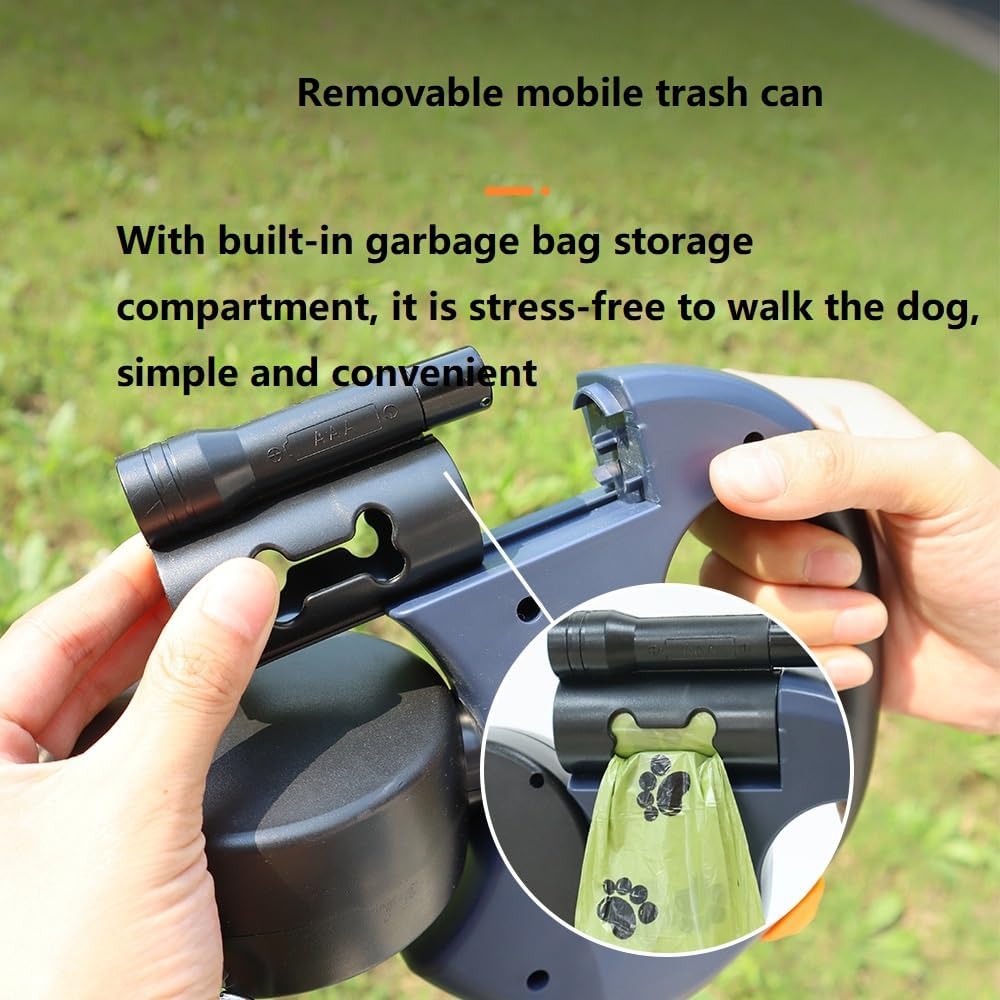 Tangle-Free Dual Dog Leash with 360° Swivel Head – For 2 Small to Medium Dogs (30 lbs)