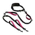 Hands Free & No Tangle Dual Dog Leash for 2 medium to big dogs